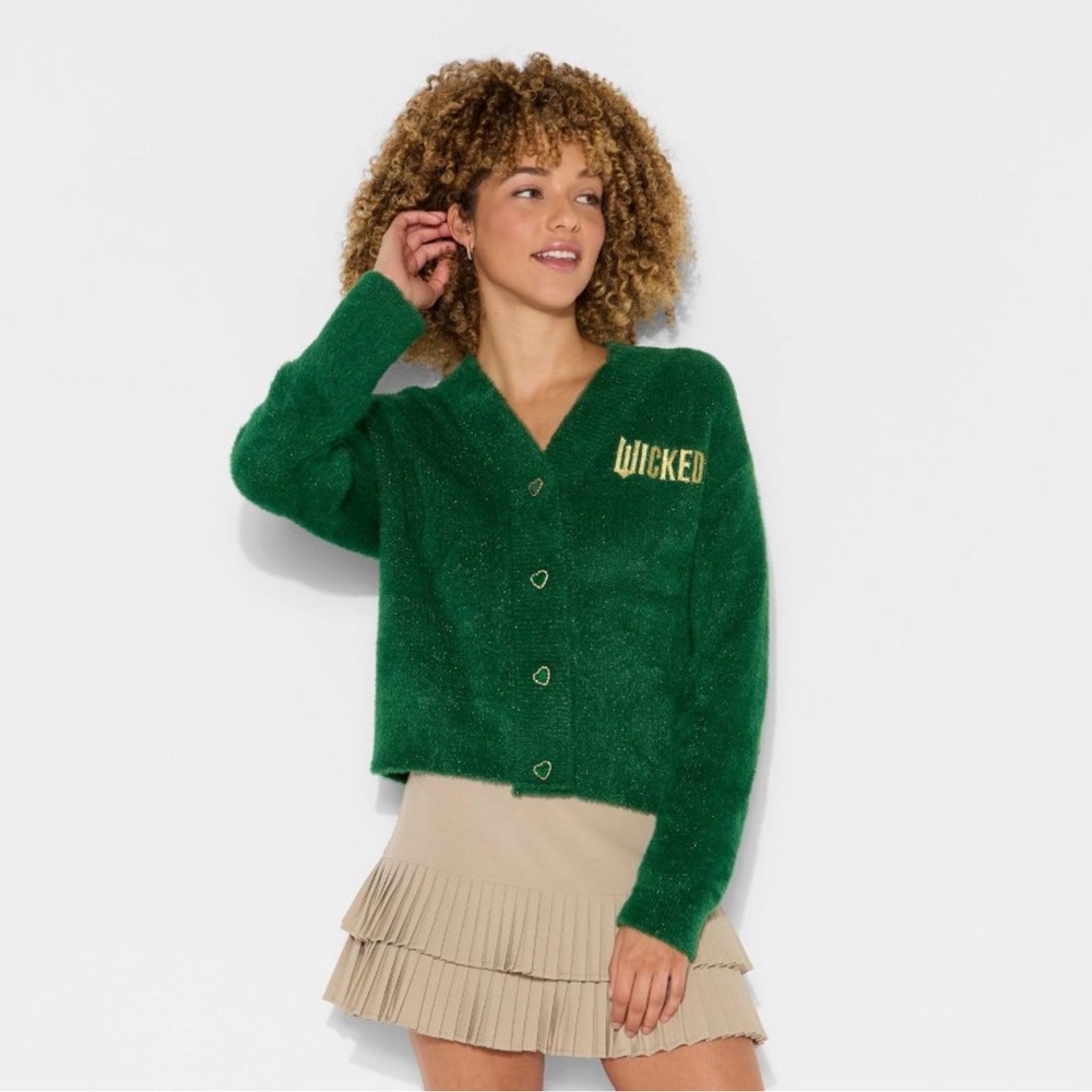 Green wicked cardigan Medium